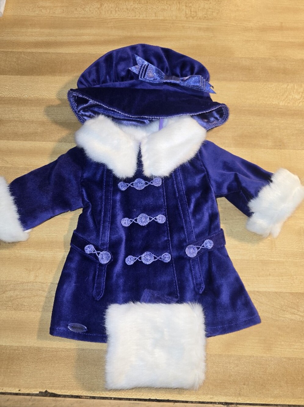 American Girl Rebecca's Winter Jacket Coat Hat Muff